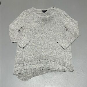 Simply Vera Vera Wang Thick Gray Long Sleeve Shirt (Women’s XL)